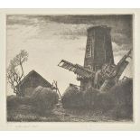 *@Badmin (Stanley Roy, 1906-1989). Fallen Mill Sails, 1931,  etching on wove paper, from the edition