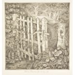 *Tanner (Robin, 1904-1988). The Wicket Gate, 1977,  etching on wove paper, an artist's proof