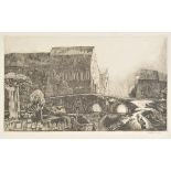 *@Webb (Joseph, 1908-1962). Asylum, 1930-31,  etching on laid paper, signed, and titled Asylum 1st