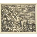 *Tanner (Robin, 1904-1988). August in Wiltshire,  etching on thick wove paper, watermarked J Green &