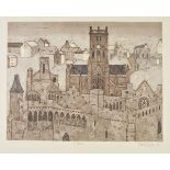 *Thornton (Valerie, 1931-1991). St. Davids, 1971, etching with aquatint, signed, titled and dated to