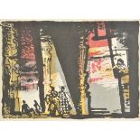 *@Piper (John, 1903-1992). Gloriana Street Scene, 1953,  colour lithograph on wove paper,