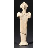 *Syro-Hittite. A Syro-Hittie ceramic bird-faced figurine, Turkey, circa 1800 BC,  moulded