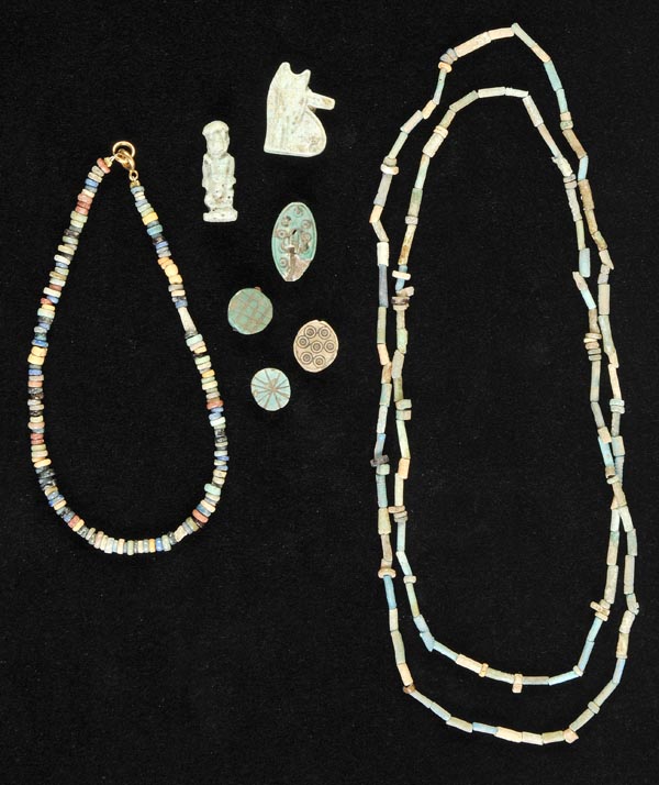 *Egyptian Faience. A collection of Egyptian faience jewellery, various dates, mostly 5th to 2nd