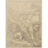 *Barker (Thomas, of Bath, 1769-1847). Seven lithographs of landscapes with figures (from Pen