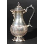 *Coffee Pot. A Victorian silver coffee pot, by William Hutton & Sons, London, 1901,  of baluster