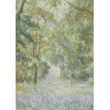 *Marks (Claude, active 1899-1915). Bluebell Woods, watercolour and pastel on paper, signed lower