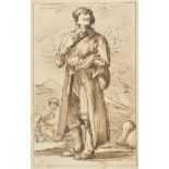 *Barker (Thomas, of Bath, 1769-1847). 16 lithographs of rustic figures (from Forty Lithographic