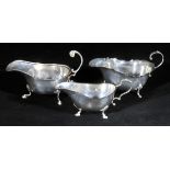 *Sauce Boat. A George V silver sauce boat, by S. Blanckensee & Sons Ltd, Birmingham, 1935,  with