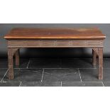 *Table. A fine George III mahogany side table,  the substantial rectangular mahogany top over