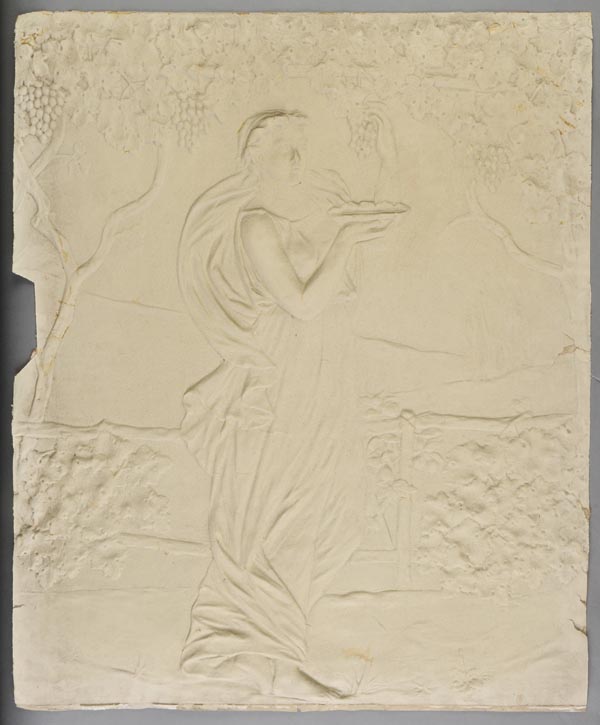 *Papier-mache panels. Four large sections of a classical frieze from Lanrick Castle, circa 1790,
