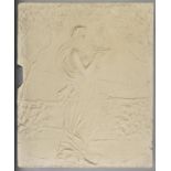 *Papier-mache panels. Four large sections of a classical frieze from Lanrick Castle, circa 1790,