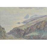 *Marks (Claude, active 1899-1915). Coastal Scene, watercolour and gouache on paper, signed lower