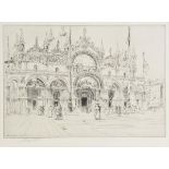 *Watson (Charles John, 1846-1927). Venezia, 1900, etching on laid paper, additional signed in pencil