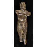 *Roman Bronze. A Roman Bronze statue of Hercules, 1st or 2nd century,  cast bronze, overall brown