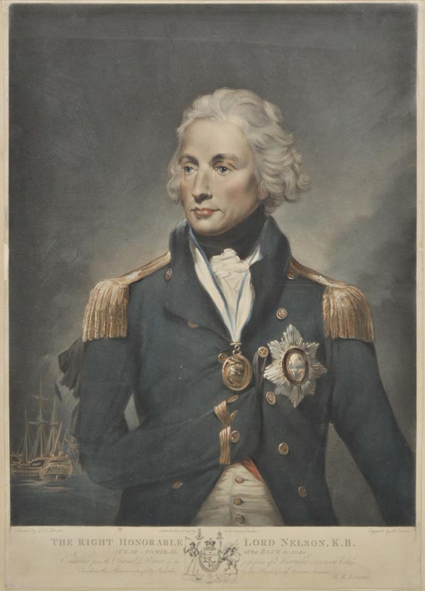 *Earlom (Richard, 1743-1822). The Right Honorable Lord Nelson, K.B., Rear Admiral of the Blue &c.,