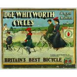 *Rudge-Whitworth Cycles. An early Edwardian colourful advertising poster for the well-known Coventry