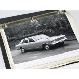 Circa 1967 Ford Zephyr & Zodiac album of publicity monochrome photographs,  illustrating various