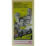 *Maniacs on Wheels. A colourful poster for the 1970-released film, which included Graham Hill in the