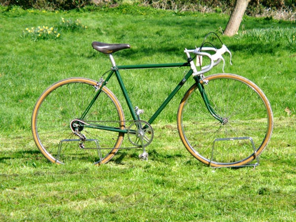 *A George Brooks Semi-Lightweight Bicycle, possessing a green-enamelled 19-inch frame with 26-inch