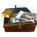 *Photographs. A steel cabin trunk containing a good collection of assorted, mainly post-war
