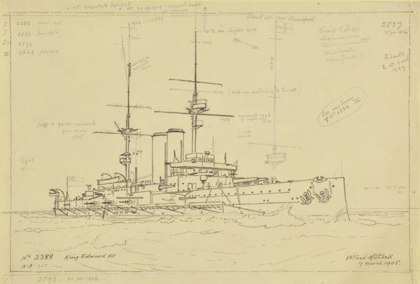 *Mitchell (William Frederick, 1845-1914). An archive of over 400 pen and ink drawings of naval - Image 5 of 8