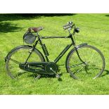 *A 1950 Raleigh 'Superbe' Roadster. Retaining its original dark green enamel, with correct labelling