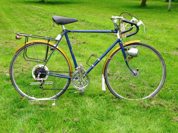 *A Holdsworth Gentleman's Touring Bicycle dating from the 1950s,  finished in dark blue, the frame