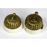 *Switches. Two porcelain and brass switches,  suitable for a veteran car, AF  (2)