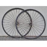 *Victorian Wheels. A pair of Victorian-style wheels,  93cm diameter  These were spare wheels made to