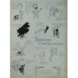 *Patterson (Frank). 'Touring Companions',  a large vertical sheet with a dozen caricatured figures
