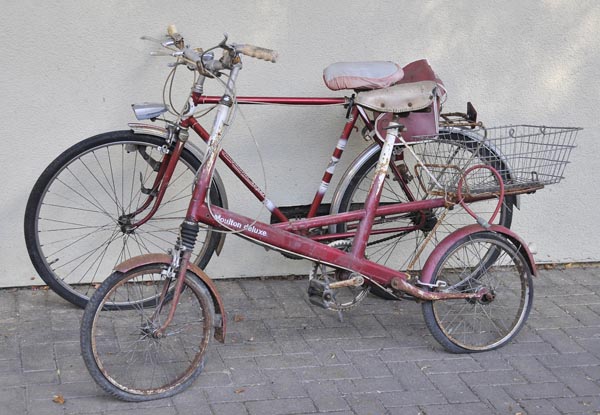 *Moulton Deluxe cycle with "Sturmy Archer" 3 gear change,  and a Puch Jungmeister Super Standard