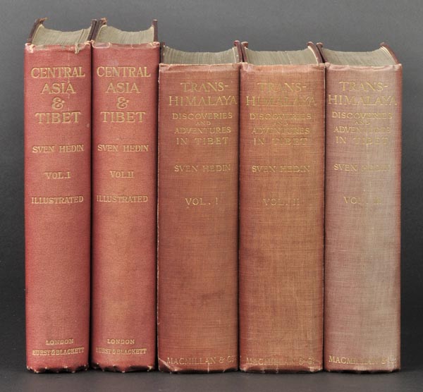 Hedin (Sven). Central Asia and Tibet Towards the Holy City of Lassa, 2 vols., 1st UK ed., 1903, four
