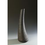 BARBINI: A 'SCAVO' VASE OF ABSTRACT FORM, with engraved signature 'Barbini Murano', 17" high