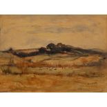 •NAOMI LAING (1891-1987) "Egdon Heath", signed lower right, watercolour, 11" x 15", and another view