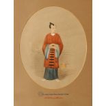 ATTRIBUTED TO ALFRED CONCANEN (1835-1886) Full length portrait of a gentleman in Asian dress, with