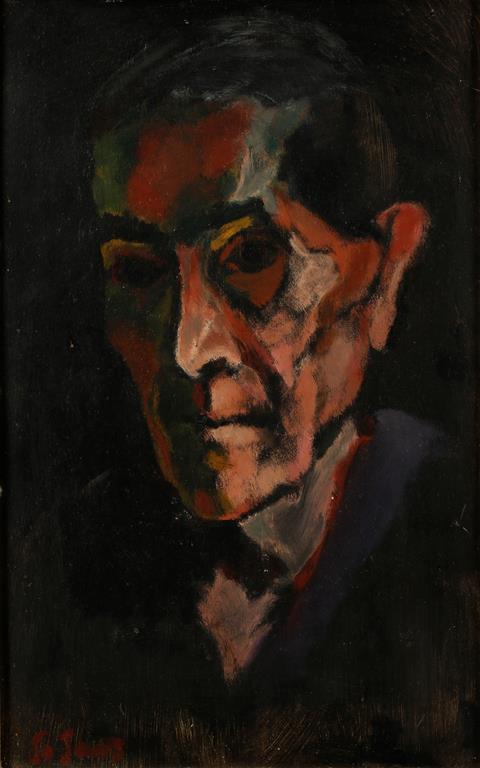 •VIOLET MADELINE JOSETTE (JO) JONES (1894-1989) "Old Pepe - Spain", a portrait study of an old