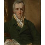 JOHN RAPHAEL SMITH (1752-1812) Portrait of Richard Dagley (1765-1841), old label describing