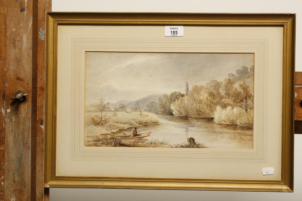 ENGLISH SCHOOL, 19th century A view of the Thames at Clifton near Maidenhead, watercolour, 7.75" x - Image 2 of 3