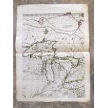 MAPS – MITCHELL, John. [Map of the British and French Dominions in North America. 1755.] Seven loose