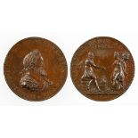 MEDAL, HENRY IV OF FRANCE, 1589-1610, struck in bronze, 1604, laureate bust right, Henry and Marie