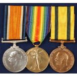 A GREAT WAR PAIR AND TERRITORIAL FORCE WAR GROUP OF MEDALS, War and Victory (200758 PTE. W.C. POORE.