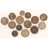 GREAT BRITAIN, MAUNDY. Fourpence 1679 (2), 1680, 1684, 1713, 1800, Threepence 1670, 1762 (2),