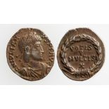 JULIAN II, 360-363 A.D. AR SILIQUA. Draped bust right, 'DN IVLIANVS PP AVG' on obverse, 'VOTIS V