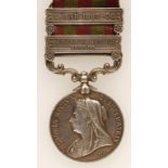 AN INDIA MEDAL 1895-1902, with Punjab Frontier 1897-98 and Tirah 1897-98 clasps, engraved (4430
