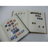 A COLLECTION OF GREAT BRITAIN STAMPS contained in Windsor albums, vol. one and vol. two, including