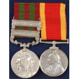 A PAIR OF BOER WAR INDIA AND CHINA MEDALS, Indian General Service 1895-1902 with Punjab Frontier