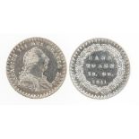 GEORGE III, 1760-1820. EIGHTEENPENCE BANK TOKEN, 1811. Laureate and draped bust, value and date