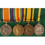 A GREAT WAR PAIR, TERRITORIAL FORCE WAR AND EFFICIENCY MEDAL GROUP, War, Victory and Territorial