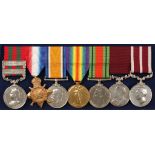 AN INDIA GENERAL SERVICE 1895-1902 AND M.S.M. MEDAL GROUP, India General Service medal with Tirah